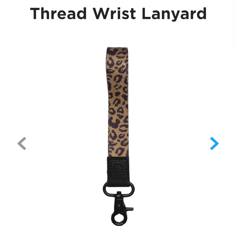 Thread Wrist Lanyard Cheetah Print